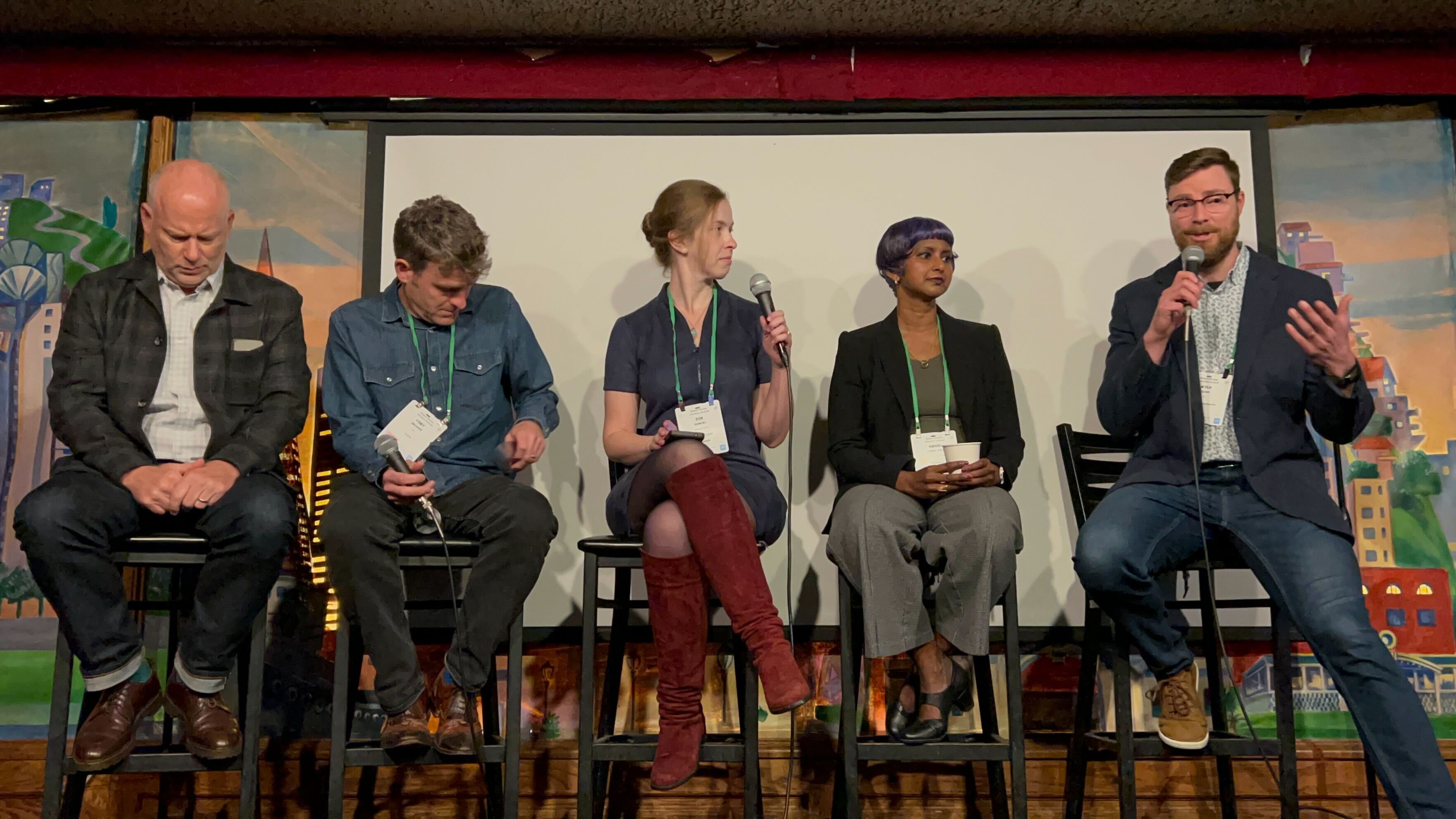 Kyle Saari speaking at SF Climate Week